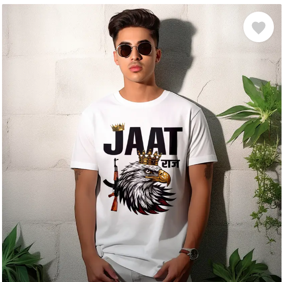 Men Printed Round Neck  T-Shirt