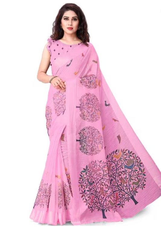 Block Print Saree